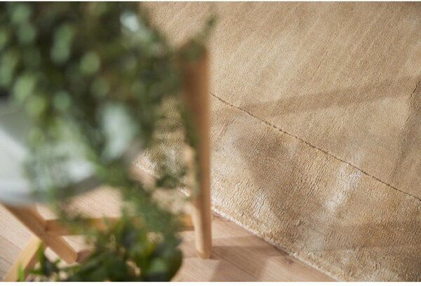 Makro Abra Moderní kusový koberec Aspen Sand vlna viskóza béžový Rozměr: 80x150 cm