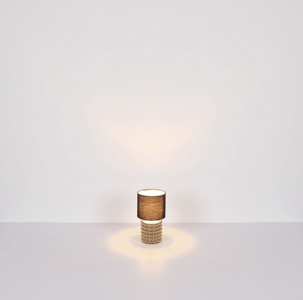 Globo 21626 - Stolní lampa VALENTINO 1xE14/40W/230V černá/zlatá