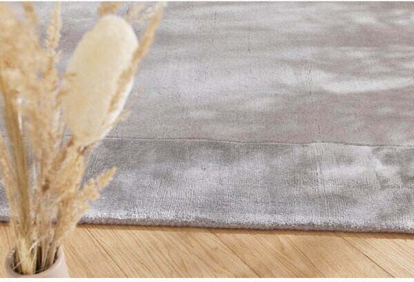 Makro Abra Moderní kusový koberec Aspen Silver vlna viskóza šedý stříbrný Rozměr: 80x150 cm