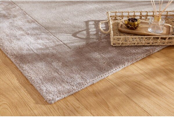 Makro Abra Moderní kusový koberec Aspen Taupe vlna viskóza béžový hnědý Rozměr: 120x170 cm