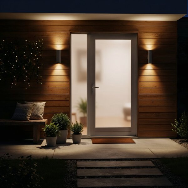 Ideal Lux 163628 venkovní nástěnné svítidlo Gun 2x35W|GU10|IP44