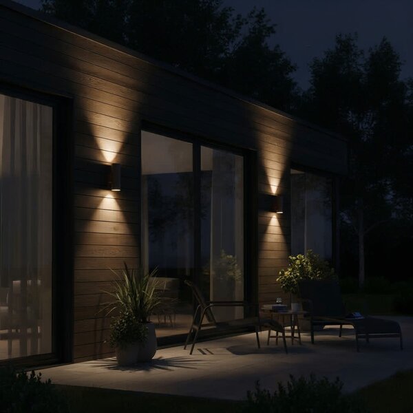 Ideal Lux 163611 venkovní nástěnné svítidlo Gun 2x60W|E27|IP54