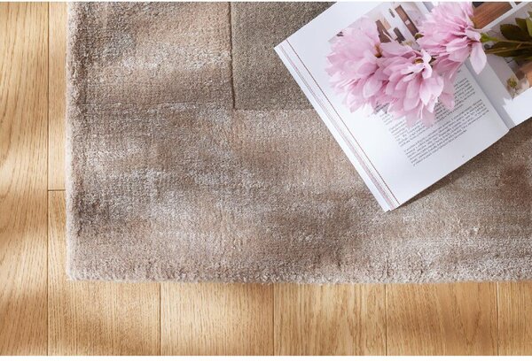 Makro Abra Moderní kusový koberec Aspen Taupe vlna viskóza béžový hnědý Rozměr: 120x170 cm