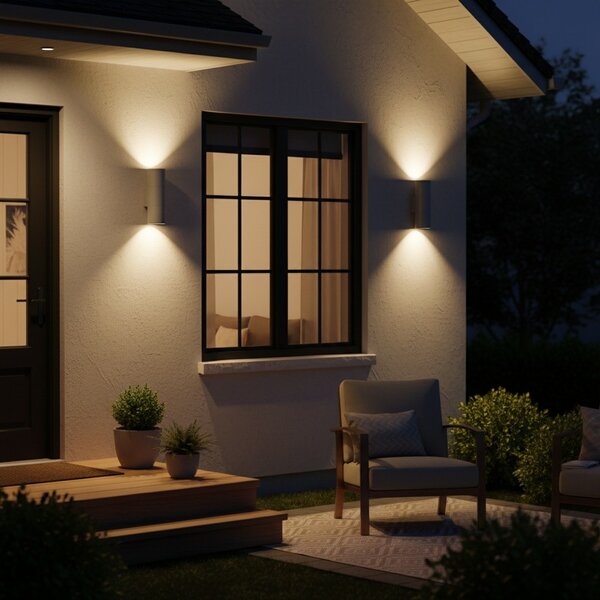 Ideal Lux 163628 venkovní nástěnné svítidlo Gun 2x35W|GU10|IP44