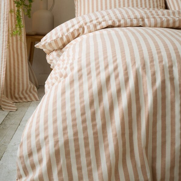 Oranžové povlečení na jednolůžko 135x200 cm Cotton Rich Woven Stripe – Pineapple Elephant
