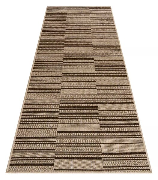 Makro Abra Běhoun venkovní Sisal CORDA 1032 1 232 Proužky béžový hnědý Šíře: 70 cm