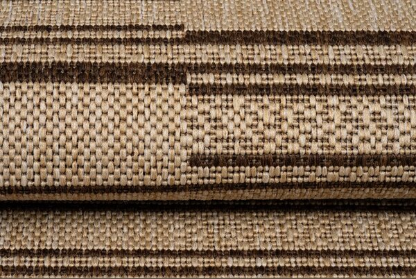 Makro Abra Běhoun venkovní Sisal CORDA 1032 1 232 Proužky béžový hnědý Šíře: 70 cm