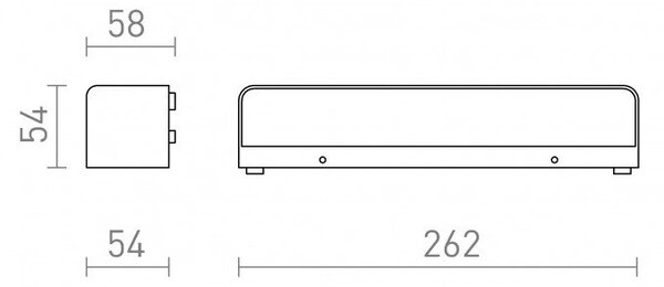 RED R13619 SAMPO nástěnná antracitová 230V LED 9W IP65 3000K - RED - DESIGN RENDL
