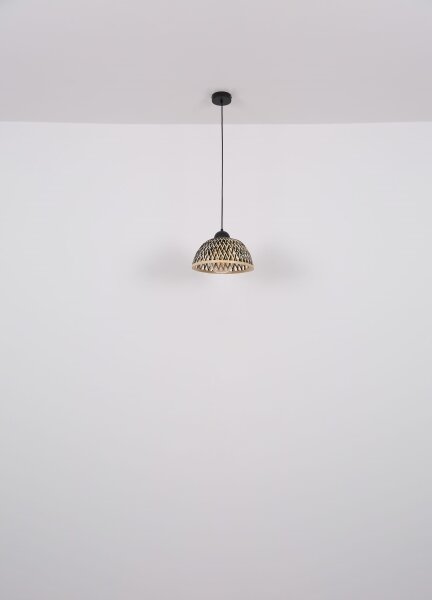 Globo 15767H1 - Lustr na lanku COLLY 1xE27/15W/230V bambus