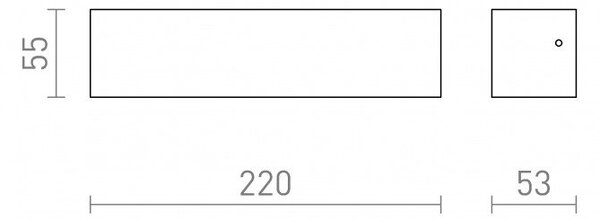 UKOČENÁ VÝROBA CAMARGUE nástěnná stříbrnošedá satinované sklo 230V LED 6W IP65 3000K - RED - DESIGN RENDL