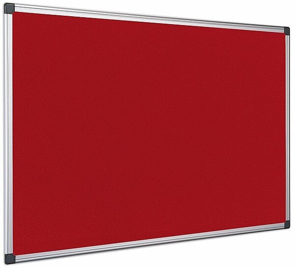 Textilní nástěnka AL rám 150 x 100 (červená)