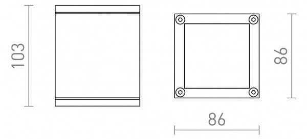 KEIG stropní bílá 230V GU10 35W IP65 - RED - DESIGN RENDL