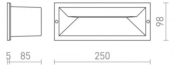 RED R13621 RAGG zápustná černá 230V LED 12W IP65 3000K - RED - DESIGN RENDL