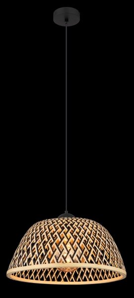 Globo 15767H1 - Lustr na lanku COLLY 1xE27/15W/230V bambus
