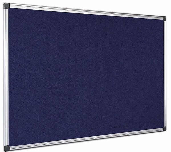 Textilní nástěnka AL rám 150 x 100 cm (modrá)