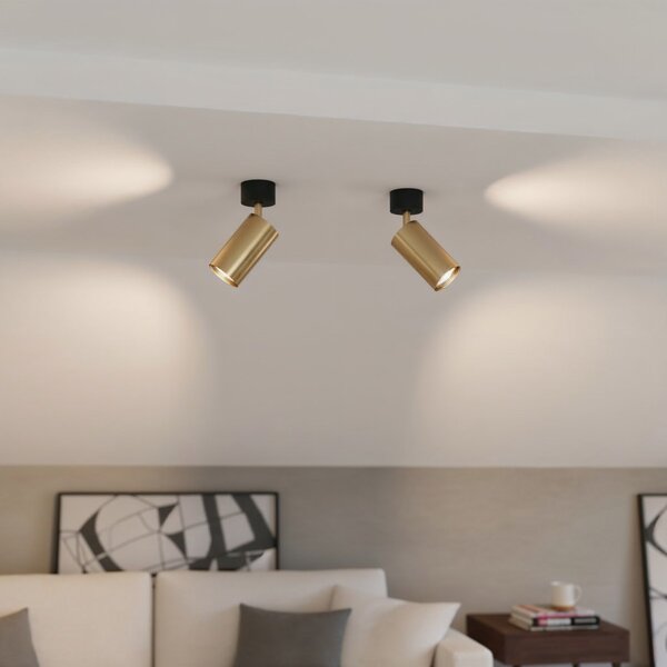 Ideal Lux 244662 stropní a nástěnná bodová lampa Dynamite 1x28W | GU10 - matná mosaz