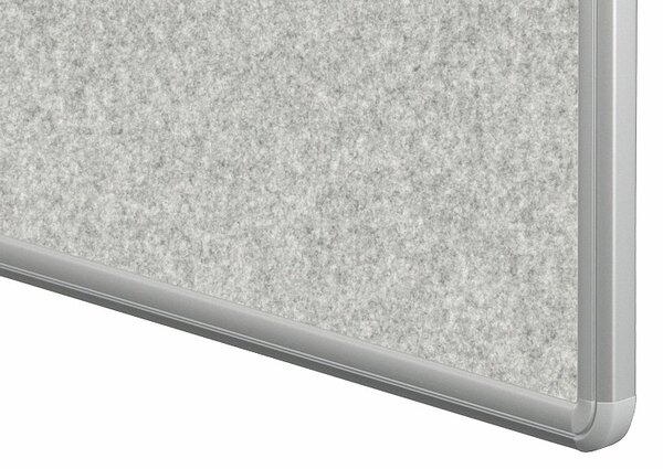 Textilní nástěnka TEXTIL AL rám 75 x 100 cm (různé barvy) - šedá (600751004103)