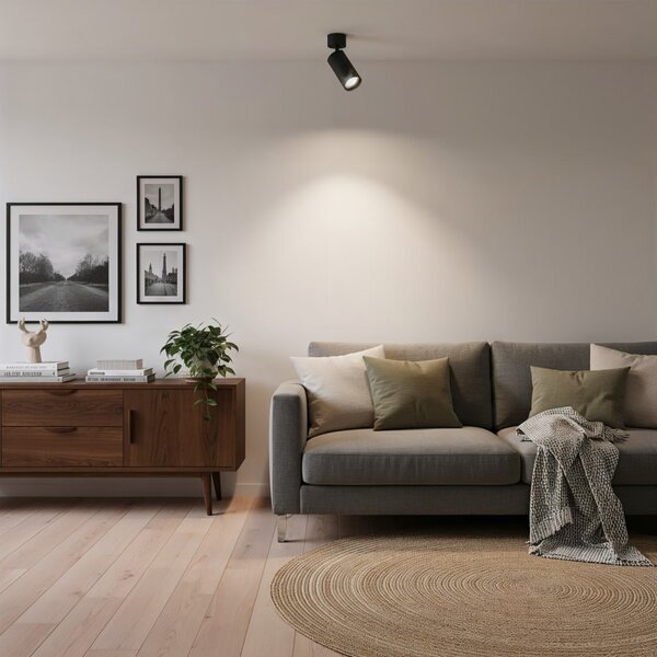Ideal Lux 231471 stropní a nástěnná bodová lampa Dynamite 1x28W | GU10 - černá
