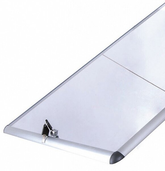 Nehořlavá textilní vitrína AL rám 706 x 653 mm (6xA4) - vínová