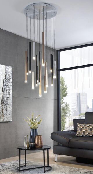ZÁVĚSNÉ LED SVÍTIDLO, 55,3/180 cm XXXL - Závěsná LED svítidla