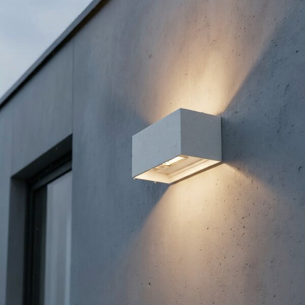 Ideal lux I328652 LED venkovní nástěnné svítidlo ATOM | 25W integrovaný LED zdroj | 2100lm | 3000K