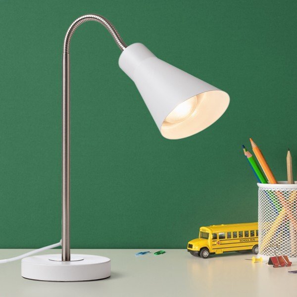 ANIKA stolní matná bílá matný nikl 230V E27 40W - RED - DESIGN RENDL