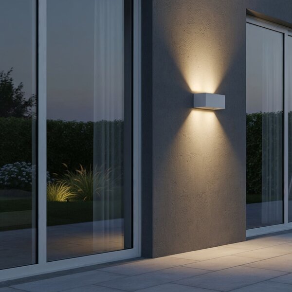 Ideal lux I328652 LED venkovní nástěnné svítidlo ATOM | 25W integrovaný LED zdroj | 2100lm | 3000K