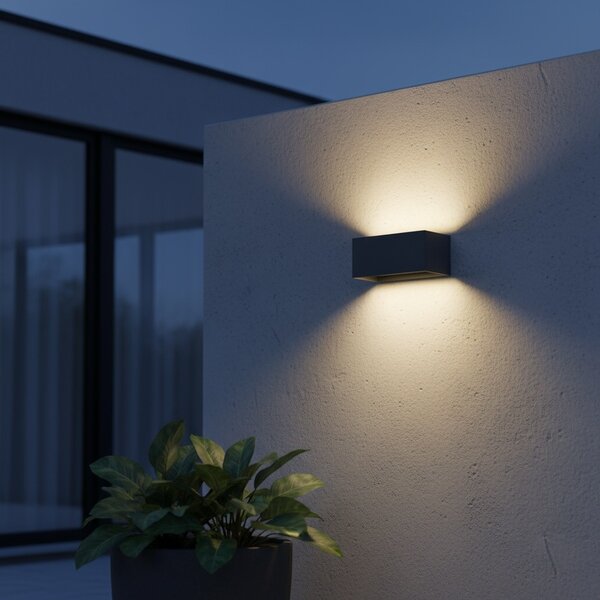 Ideal lux I313412 LED venkovní nástěnné svítidlo ATOM | 25W integrovaný LED zdroj | 2100lm | 3000K