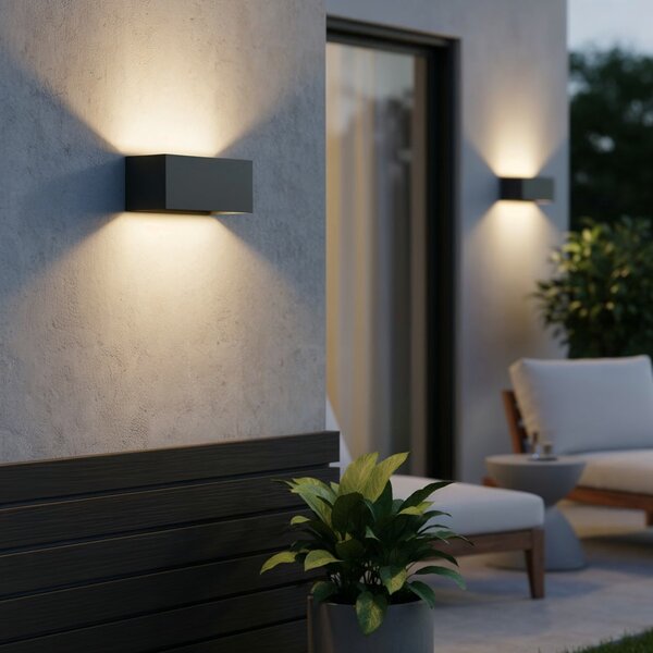 Ideal lux I313412 LED venkovní nástěnné svítidlo ATOM | 25W integrovaný LED zdroj | 2100lm | 3000K