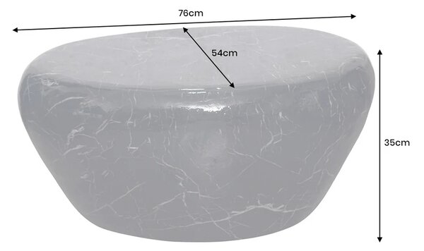 Konferenční stolek STONE 75 CM mramorový vzhled Nábytek | Obývací pokoj | Konferenční stolky | Kulaté