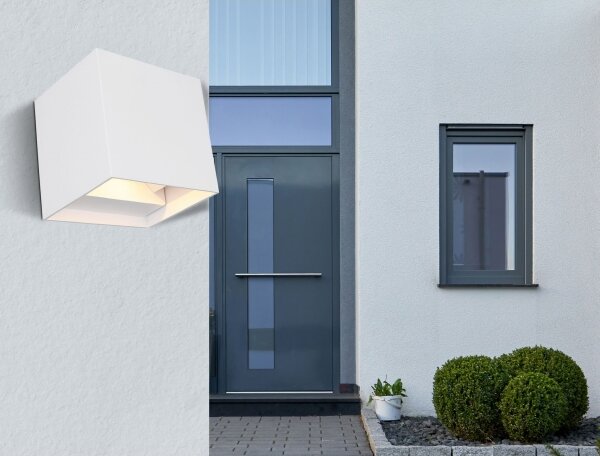 Globo 34168WS - LED Venkovní nástěnné svítidlo VERONIKA 2xLED/3W/230V IP44 bílá