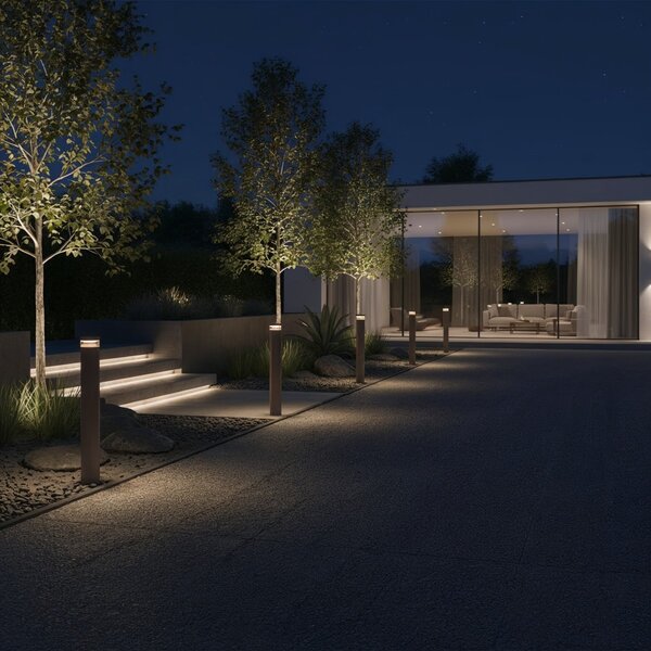 Ideal lux I346724 LED zahradní sloupek BOEING | 14W integrovaný LED zdroj | 1700lm | 3000K