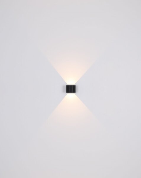 Globo 34168RB - LED Venkovní nástěnné svítidlo VERONIKA 2xLED/3W/230V IP44 černá