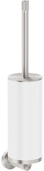Mexen Triv, nástěnný WC kartáč, bílý/broušená ocel, 70A33071-97W