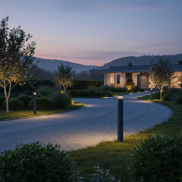 Ideal lux I327266 LED zahradní sloupek BOEING | 14W integrovaný LED zdroj | 1700lm | 3000K