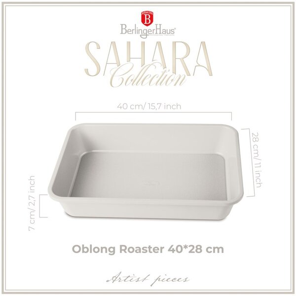 Plech na pečení hluboký s titanovým povrchem 40 x 28 cm Sahara Collection