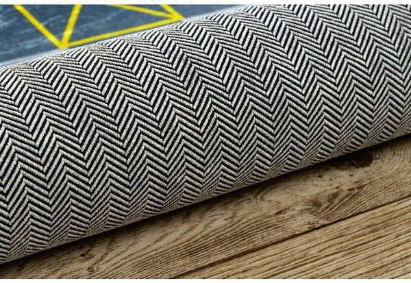 Makro Abra Dětský kusový koberec vhodný k praní BAMBINO 9028 Město Ulice Uličky zelený šedý Rozměr: 80x150 cm