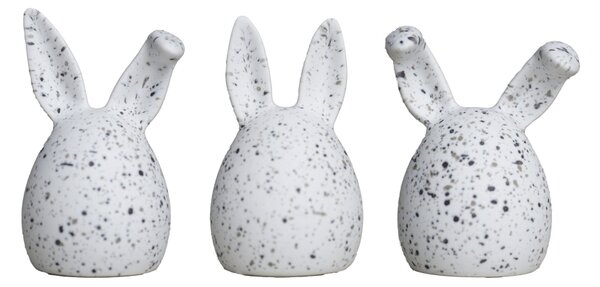 Velikonoční králíčci Triplets White Dot - set 3ks DBKD