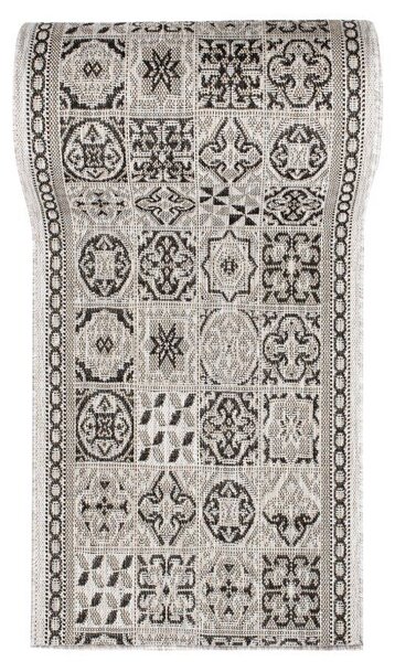 Makro Abra Běhoun Sisal MELISSA KF87A šedý Šíře: 70 cm