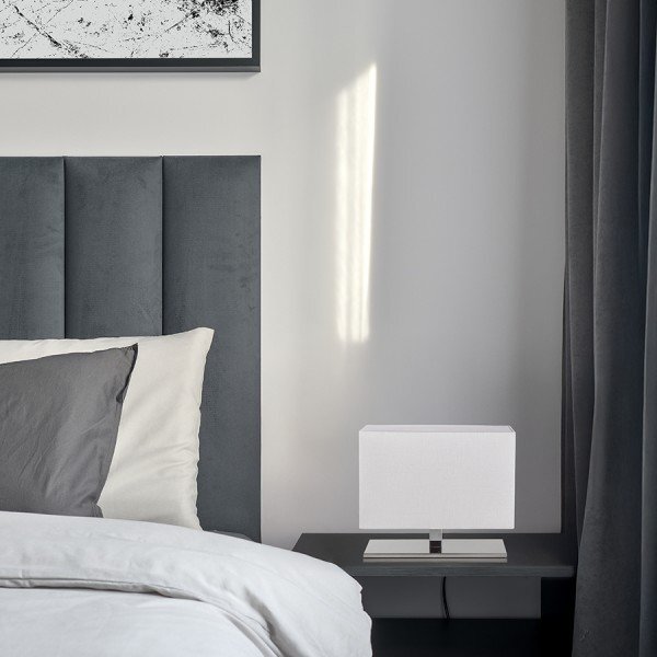 PLAZA S stolní bílá chrom 230V E27 42W - RED - DESIGN RENDL