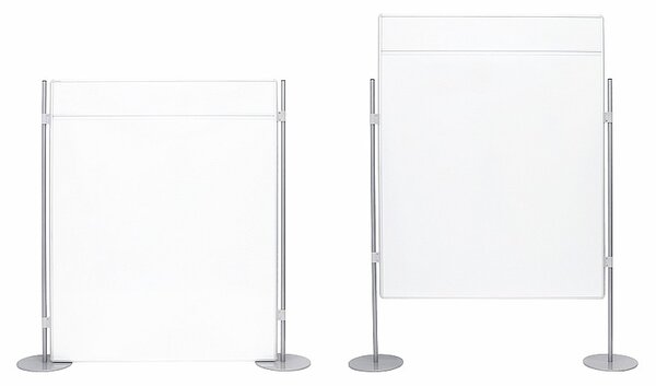 Paravan oboustranný magnetický s lištou K 90 x 120 cm
