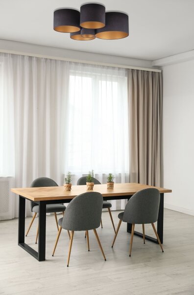 Duolla - Stropní svítidlo ROLLER PENTO 5xE27/60W/230V antracit
