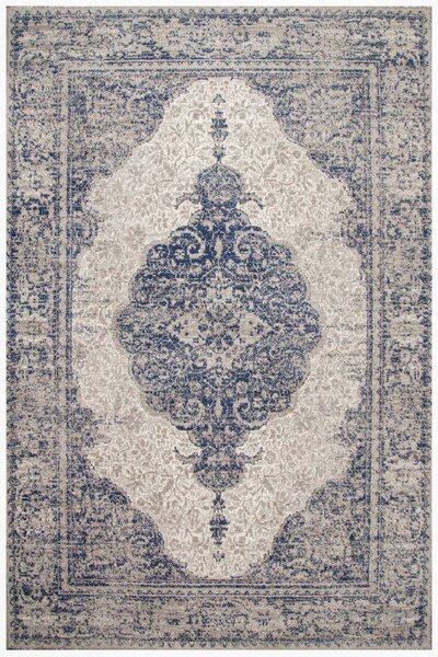 Agnella klasický vlněný koberec Isfahan Zephyr Szary modrý Rozměr: 160x240 cm