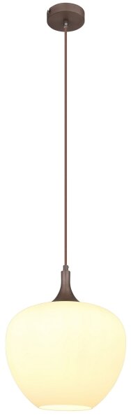 Globo 15548H1C - Lustr na lanku MAXY 1xE27/60W/230V bílá/hnědá