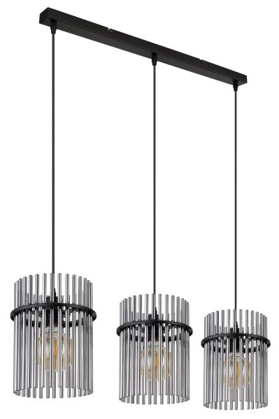Globo 15698-3H - Lustr na lanku GORLEY 3xE27/60W/230V černá