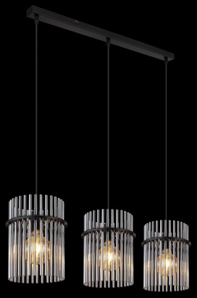 Globo 15698-3H - Lustr na lanku GORLEY 3xE27/60W/230V černá