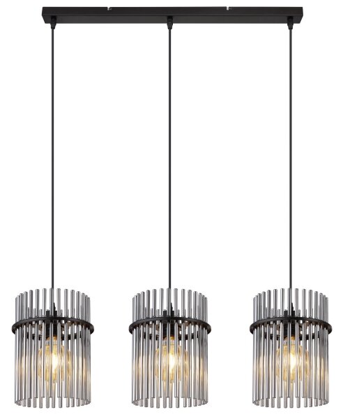 Globo 15698-3H - Lustr na lanku GORLEY 3xE27/60W/230V černá
