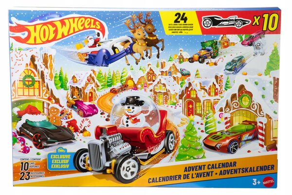 MATTEL HOT WHEELS Adventní kalendář rozkládací s herní plochou