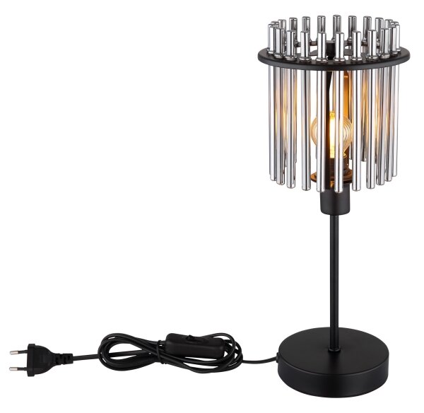 Globo 15698T - Stolní lampa GORLEY 1xE14/40W/230V pr. 15 cm černá