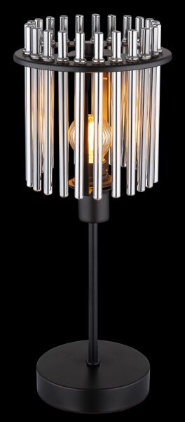 Globo 15698T - Stolní lampa GORLEY 1xE14/40W/230V pr. 15 cm černá